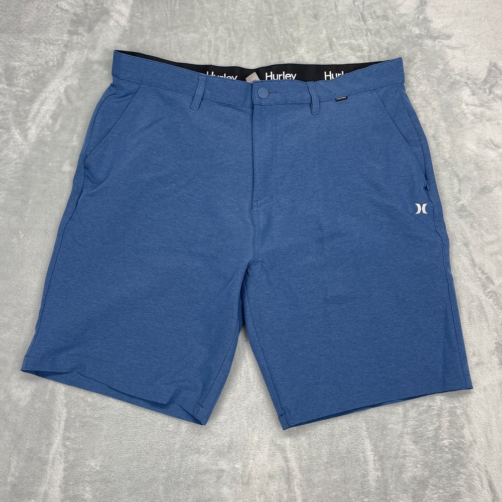 Hurley Shorts Mens 38 Blue Mesh Lined Hybrid Board Surfing Water Polo Swimwear